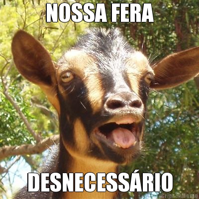 NOSSA FERA DESNECESSRIO