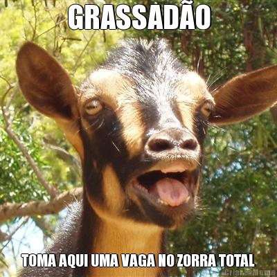 GRASSADO TOMA AQUI UMA VAGA NO ZORRA TOTAL