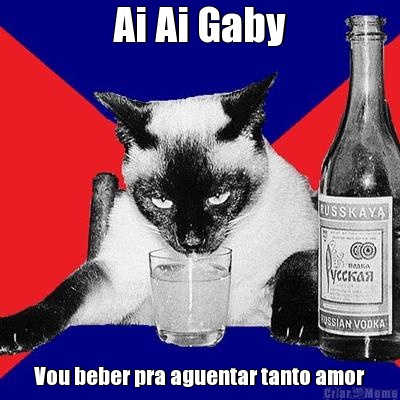 Ai Ai Gaby Vou beber pra aguentar tanto amor