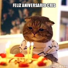 FELIZ ANIVERSARIO CRIS 