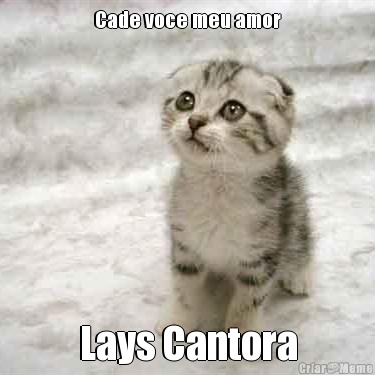 Cade voce meu amor Lays Cantora