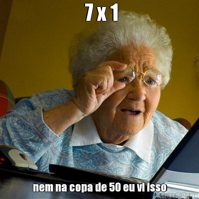  7 x 1 nem na copa de 50 eu vi isso