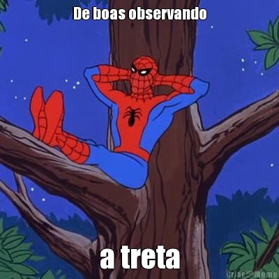 De boas observando a treta