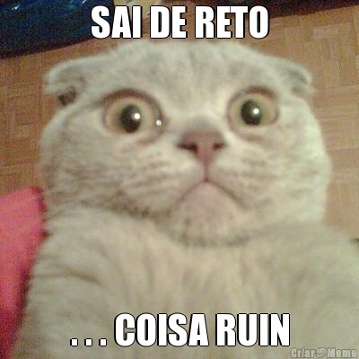 SAI DE RETO . . . COISA RUIN