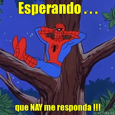 Esperando . . . que NAY me responda !!!