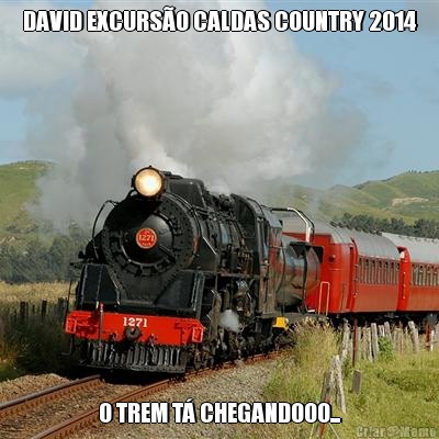 DAVID EXCURSO CALDAS COUNTRY 2014 O TREM T CHEGANDOOO...