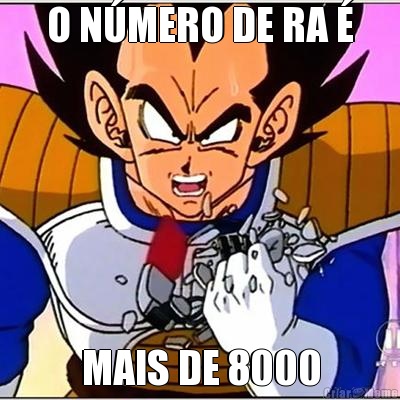 O NMERO DE RA  MAIS DE 8000