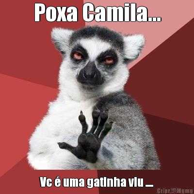 Poxa Camila... Vc  uma gatinha viu ....