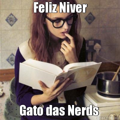 Feliz Niver Gato das Nerds 