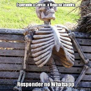 Esperando a Cereja , a Nega ea Leandra Responder no Whatsapp