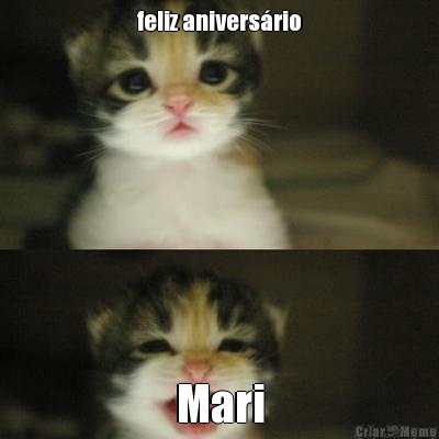 feliz aniversrio Mari