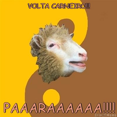 VOLTA CARNEIRO!!! PAAARAAAAAA!!!!