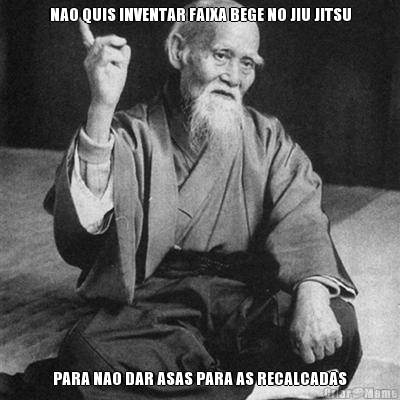 NAO QUIS INVENTAR FAIXA BEGE NO JIU JITSU PARA NAO DAR ASAS PARA AS RECALCADAS