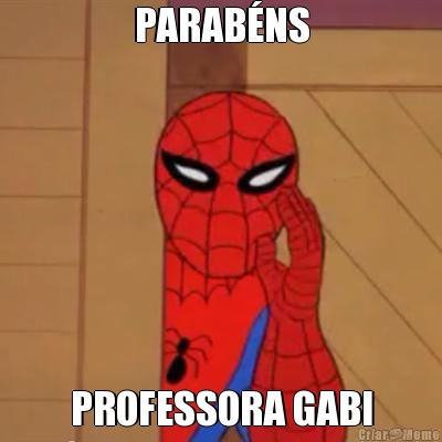 PARABNS PROFESSORA GABI