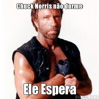 Chuck Norris no dorme Ele Espera