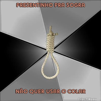 PRESENTINHO PRA SOGRA NO QUER USAR O COLAR