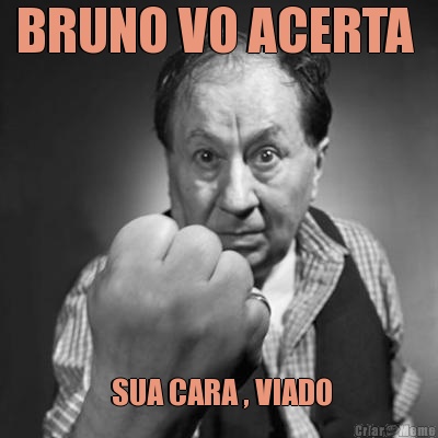 BRUNO VO ACERTA   SUA CARA , VIADO