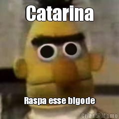 Catarina Raspa esse bigode