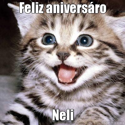 Feliz aniversro Neli