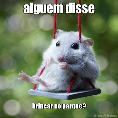 alguem disse brincar no parque?