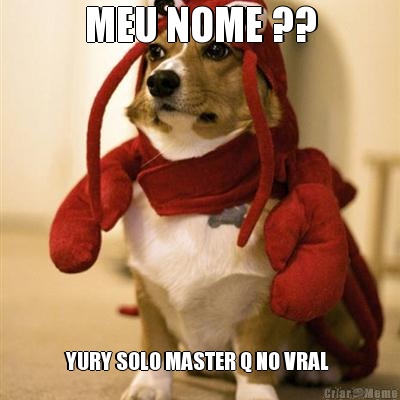 MEU NOME ?? YURY SOLO MASTER Q NO VRAL 