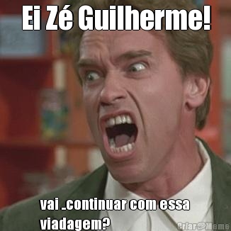 Ei Z Guilherme! vai ..continuar com essa
viadagem?