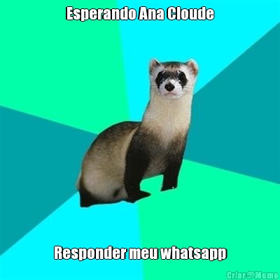 Esperando Ana Cloude Responder meu whatsapp