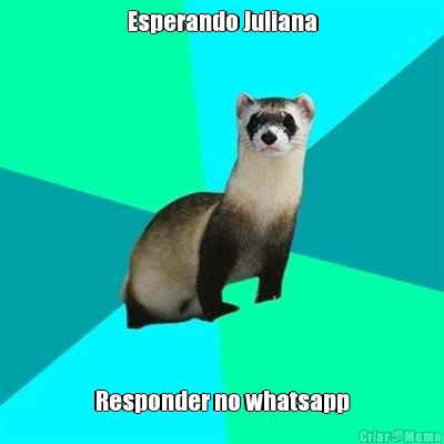 Esperando Juliana Responder no whatsapp