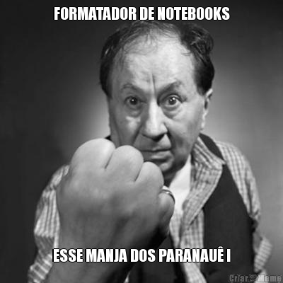 FORMATADOR DE NOTEBOOKS ESSE MANJA DOS PARANAU !