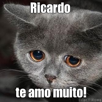 Ricardo  te amo muito!