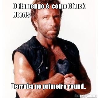 O Flamengo   como Chuck
Norris Derruba no primeiro round.. 