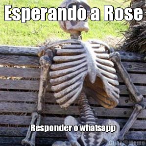 Esperando a Rose Responder o whatsapp