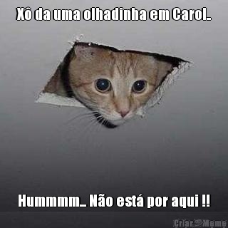 X da uma olhadinha em Carol.. Hummmm... No est por aqui !!