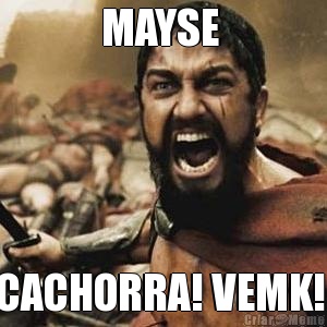 MAYSE  CACHORRA! VEMK! 