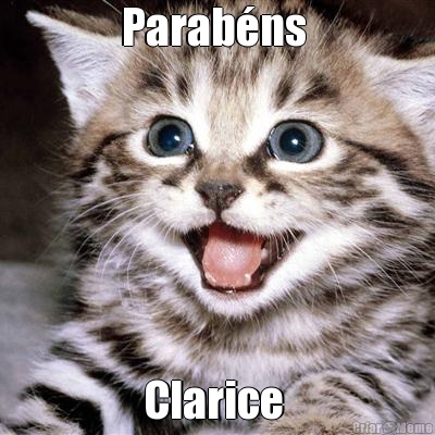 Parabns  Clarice 