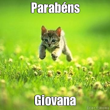 Parabns Giovana