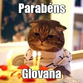 Parabns Giovana