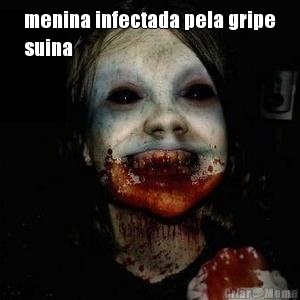 menina infectada pela gripe
suina 