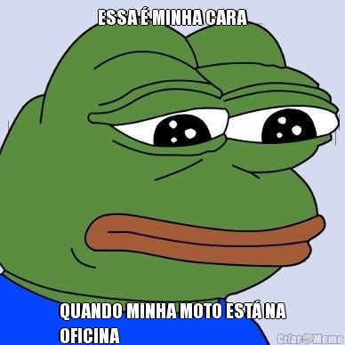 ESSA  MINHA CARA QUANDO MINHA MOTO EST NA
OFICINA