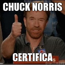 CHUCK NORRIS CERTIFICA