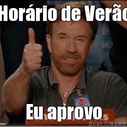 Horrio de Vero Eu aprovo