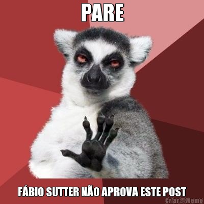 PARE FBIO SUTTER NO APROVA ESTE POST