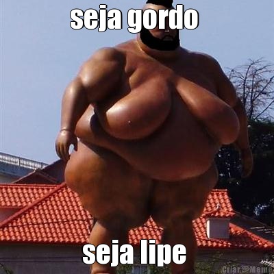 seja gordo  seja lipe 