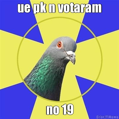 ue pk n votaram no 19