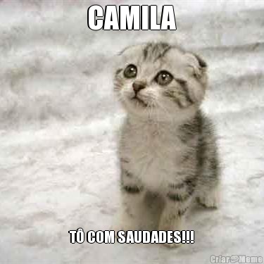 CAMILA T COM SAUDADES!!!