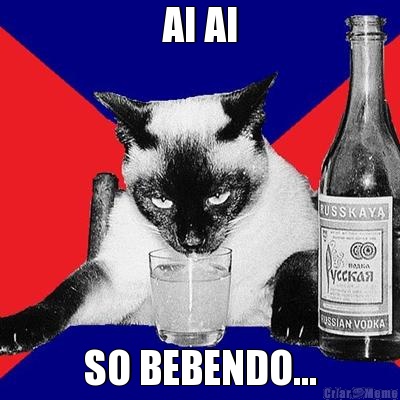 AI AI SO BEBENDO...