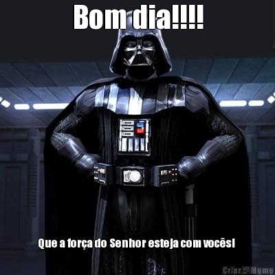 Bom dia!!!! Que a fora do Senhor esteja com vocs! 