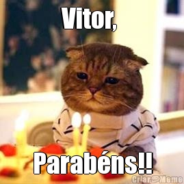 Vitor,  Parabns!!