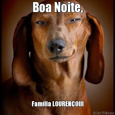 Boa Noite, Famlia LOURENO!!!