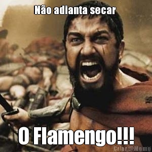 No adianta secar  O Flamengo!!!